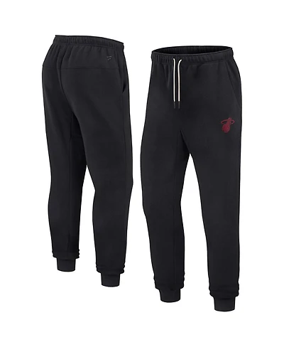 Men's and Women's Fanatics Signature Black Miami Heat Super Soft Fleece Jogger