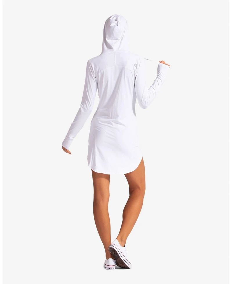 Women's Upf 50+ Sun Protection Hoodie Dress