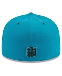Men's New Era Teal Jacksonville Jaguars Main Patch 59FIFTY Fitted Hat