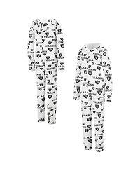 Women's Concepts Sport Cream Las Vegas Raiders Docket Hoodie Full-Zip Union Suit