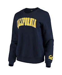 Women's Colosseum Navy Cal Bears Campanile Pullover Sweatshirt