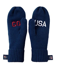 Men's Team Usa Go Usa Knit Mittens - Navy Blue