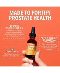 Organic Pumpkin Seed Oil Liquid Drops, Urinary Tract & Prostate Health for Men, Hair Skin & Nails Health, Unflavored, Havasu Nutrition, 1 fl oz