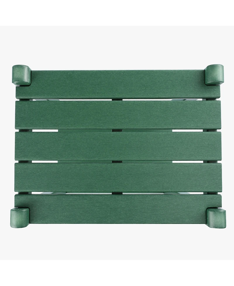 36" Outdoor Adirondack Hdpe 2-Tier Patio Side Table