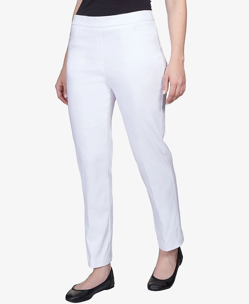 Alfred Dunner Classics Allure Pull-On Slim-Leg Pants