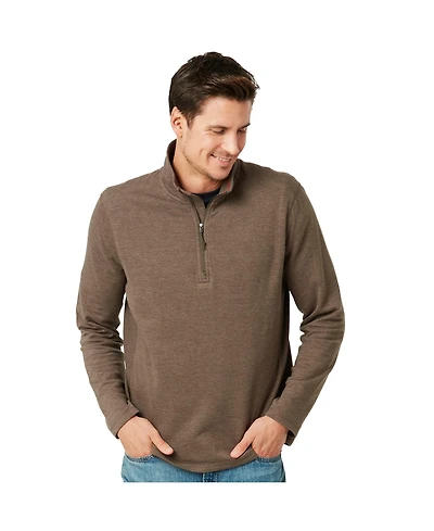 Free Country Men's Heritage Knit 1/4 Zip Mock Sweater