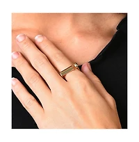 Sohi Women's Gold Minimal Bar Ring