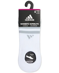 adidas Women's 6-Pk. Superlite 3.0 Super No Show Socks