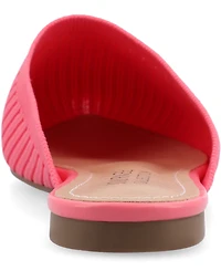 Journee Collection Women's Aniee Wide Width Knit Slip On Mules