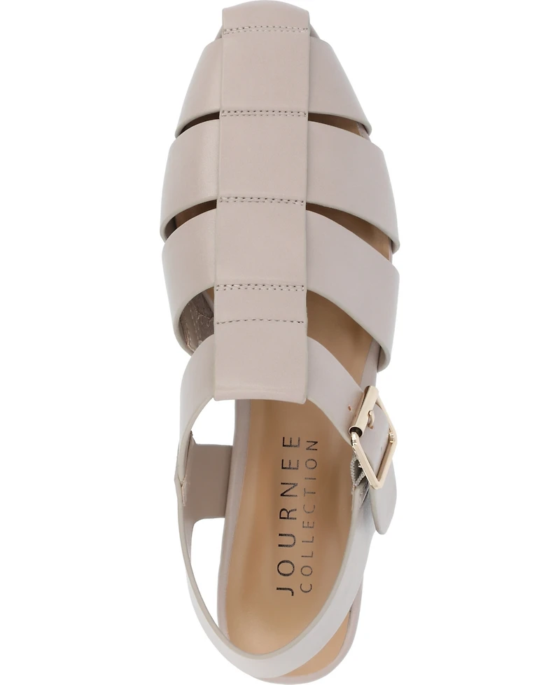 Journee Collection Women's Cailinna Caged Flats