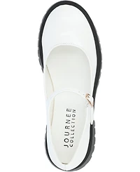 Journee Collection Women's Kamie Lug Sole Mary Jane Flats