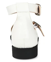 Journee Collection Women's Constance Double Buckle Flats