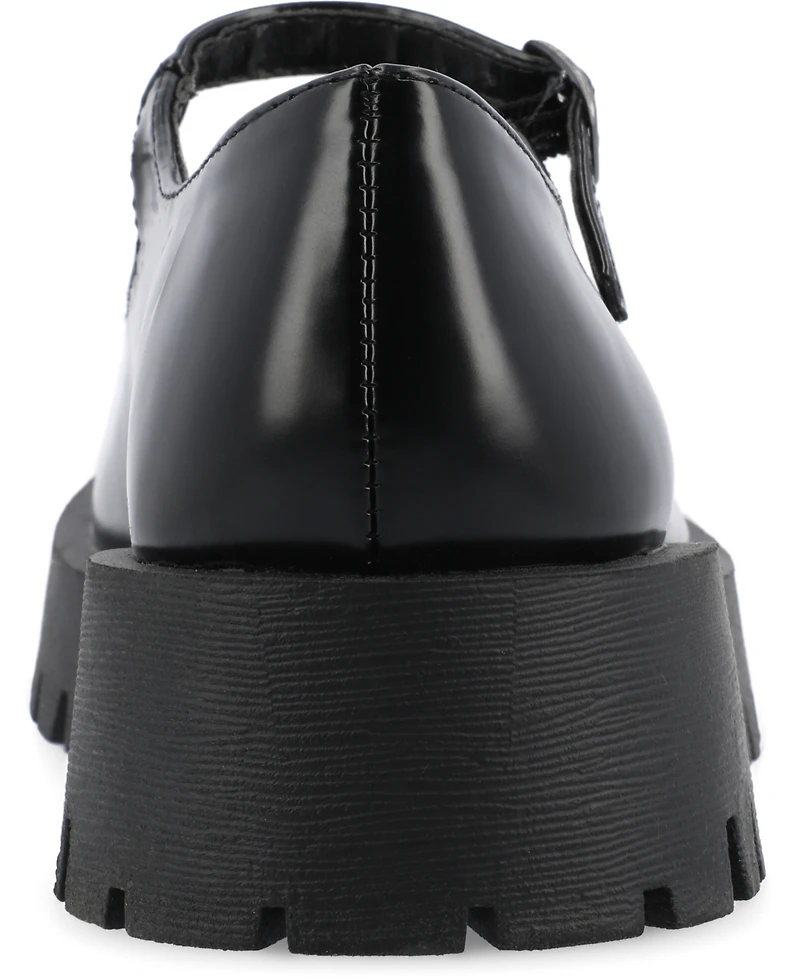 Journee Collection Women's Kamie Lug Sole Mary Jane Flats