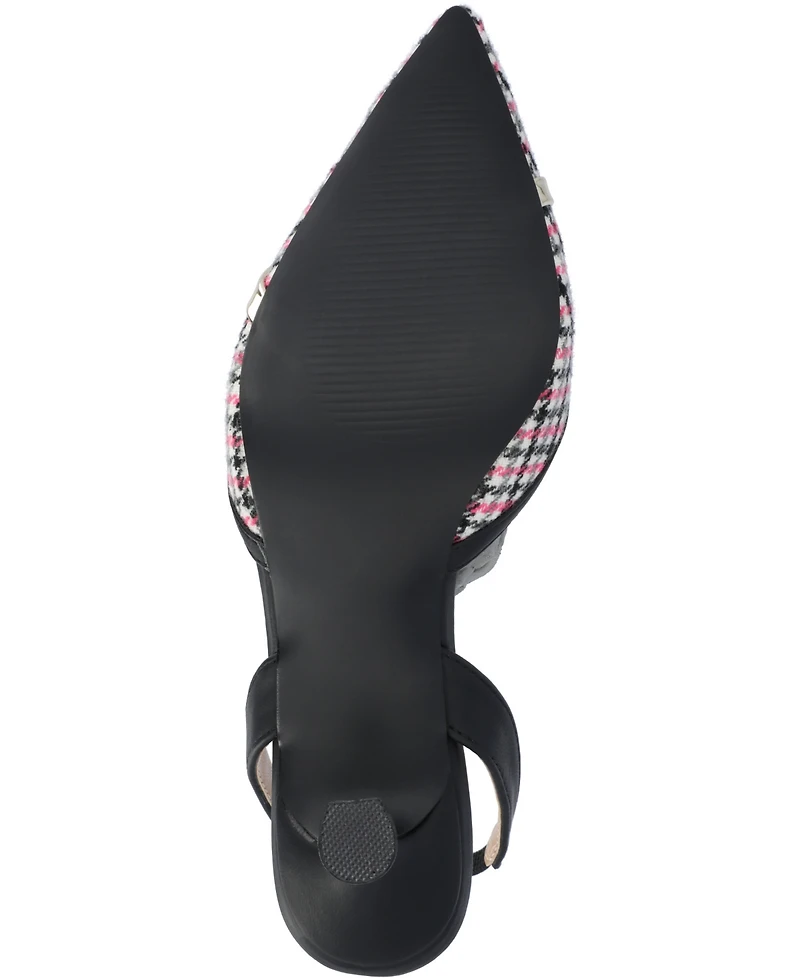 Journee Collection Women's Nellia Slingback Kitten Heel Pumps