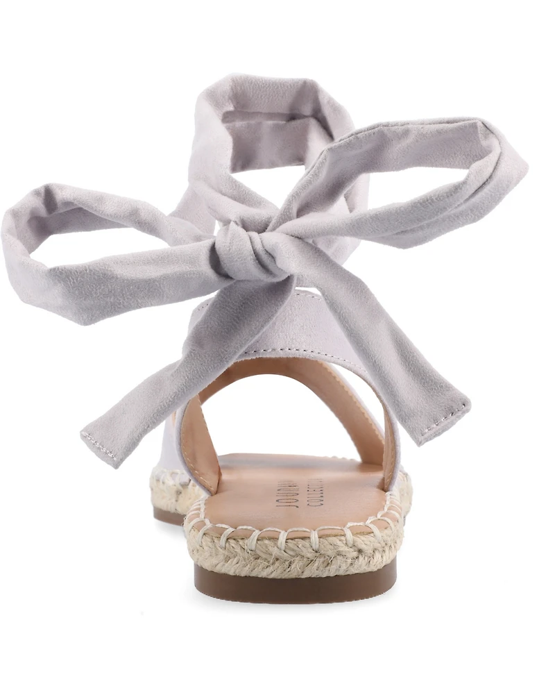 Journee Collection Women's Emelie Espadrille Flat Sandals