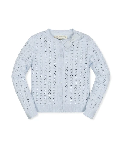 Hope & Henry Girls' Point Elle Bow Cardigan, Kids