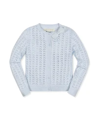 Hope & Henry Girls' Point Elle Bow Cardigan