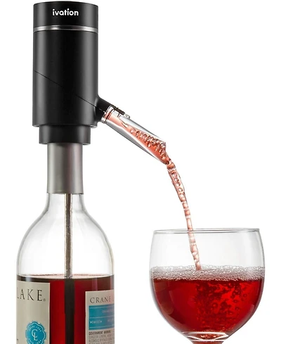 Ivation Wine Aerator & Wine Dispenser, Electric Wine Pourer & Stopper