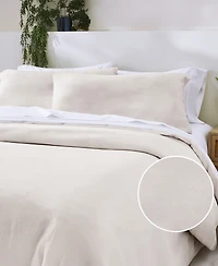 3-Piece Duvet Cover Set, Luxury 100% Cotton Oversized King with 2 Pillow Shams, Button Closure, Corner Ties by California Design Den