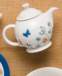 Fiesta Breezy Floral 44 oz. Covered Teapot