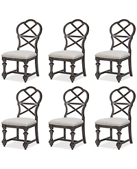 Mandeville 6 Pc. X-Back Chair Set