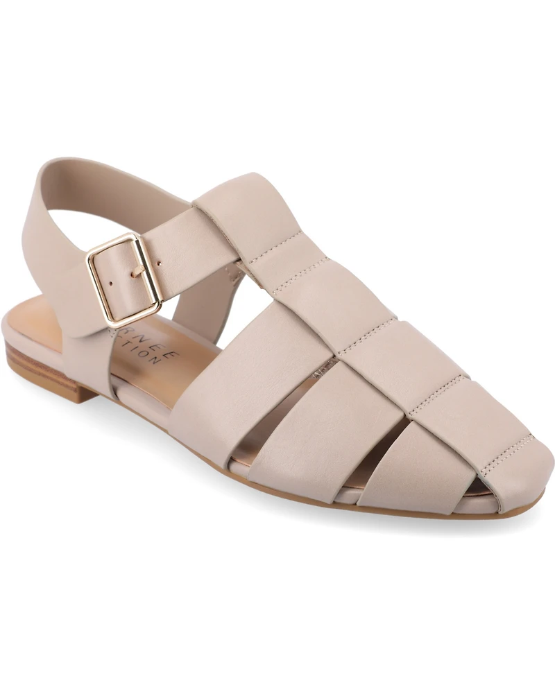Journee Collection Women's Cailinna Caged Flats