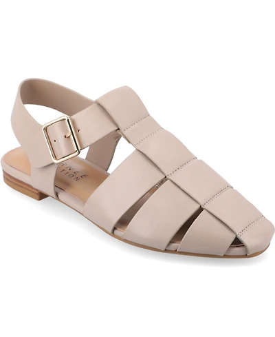 Journee Collection Women's Cailinna Caged Flats