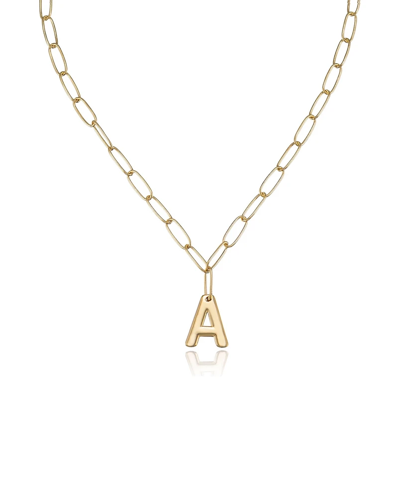 Ettika Paperclip Chain Initial Necklace