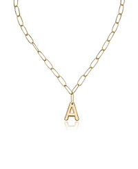 Ettika Paperclip Chain Initial Necklace