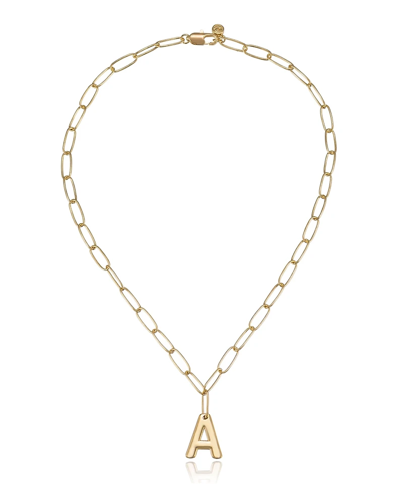 Ettika Paperclip Chain Initial Necklace