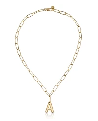 Ettika Paperclip Chain Initial Necklace