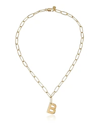 Ettika Paperclip Chain Initial Necklace