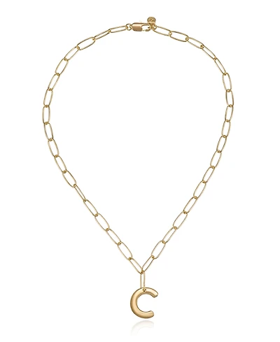 Ettika Paperclip Chain Initial Necklace