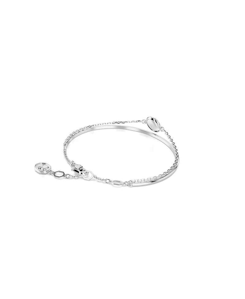 Swarovski White, Rhodium Plated or Rose Gold-Tone Meteora Bangle Bracelet