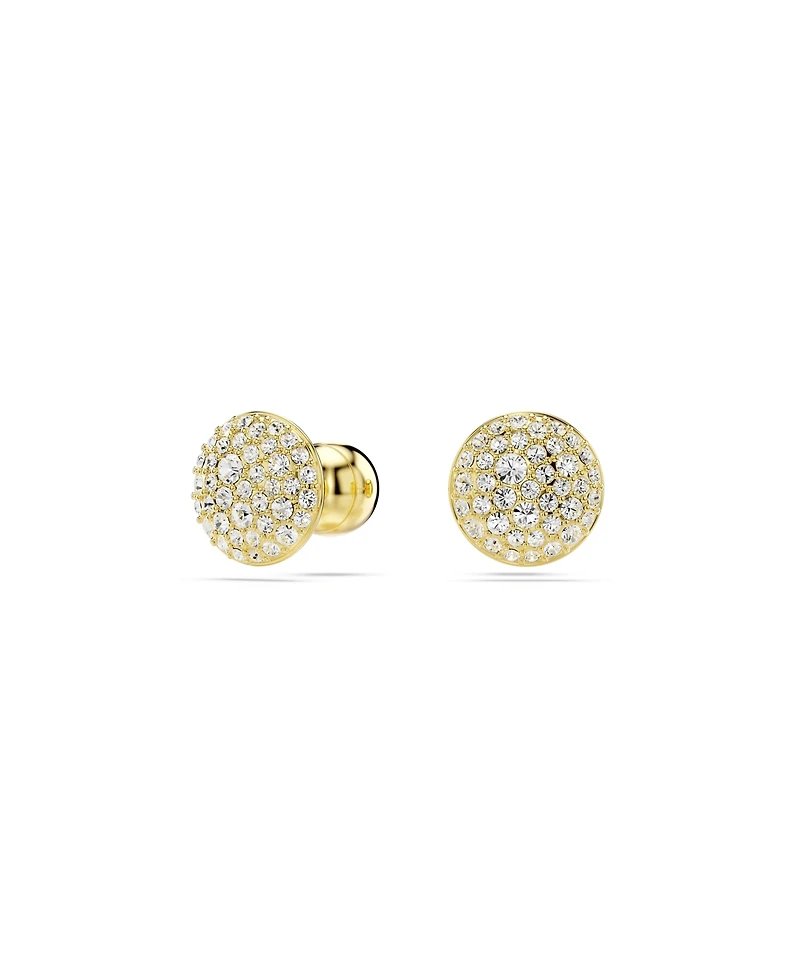 Swarovski White, Gold-Tone Meteora Stud Earrings