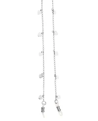 2028 Silver-Tone Heart Charms Eyeglass Holder