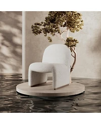 Hulala Home Roberto Mid-century Side Chair with Hardwood Legs