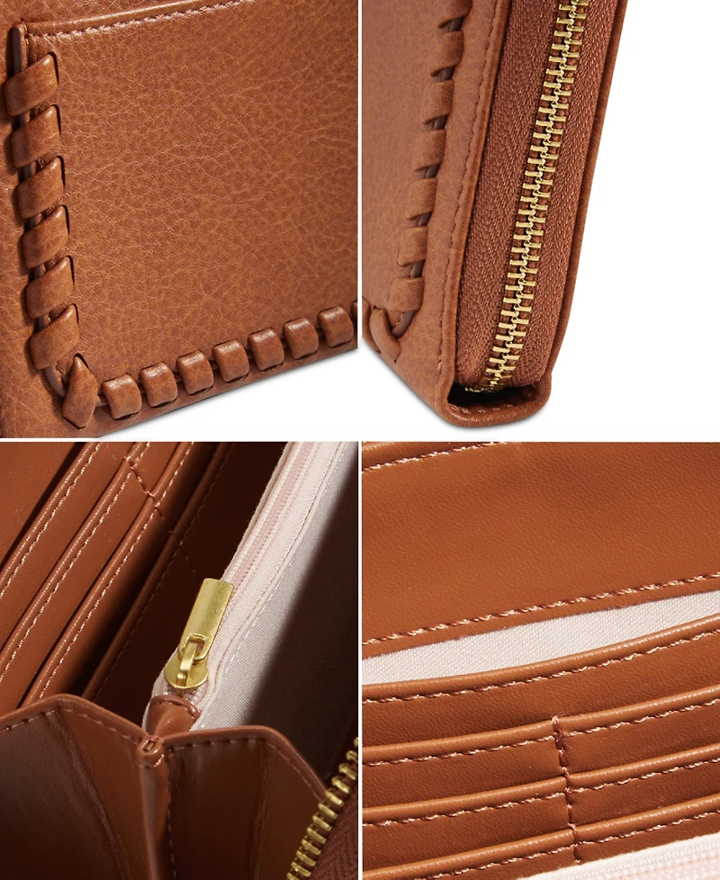 Style & Co Whip-Stitch Zip Wallet, Created for Macy's