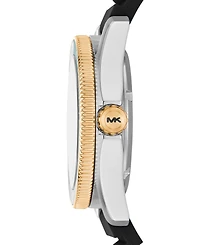 Michael Kors Men's Maritime Three-Hand Black Silicone Watch 42mm