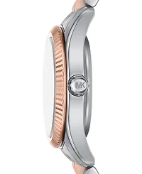 Michael Kors Women's Lexington Three-Hand Two-Tone Stainless Steel Watch and Bracelets Gift Set 26mm