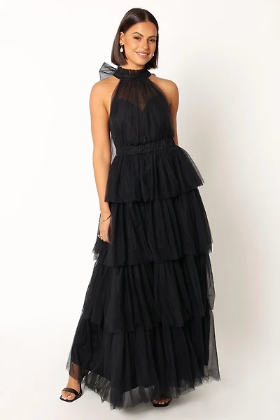 Women's Frances Halter neck Maxi Dress