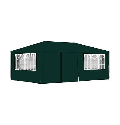 Professional Party Tent with Side Walls 13.1'x19.7' Green 0.3 oz/ft²