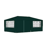 Professional Party Tent with Side Walls 13.1'x19.7' Green 0.3 oz/ft²