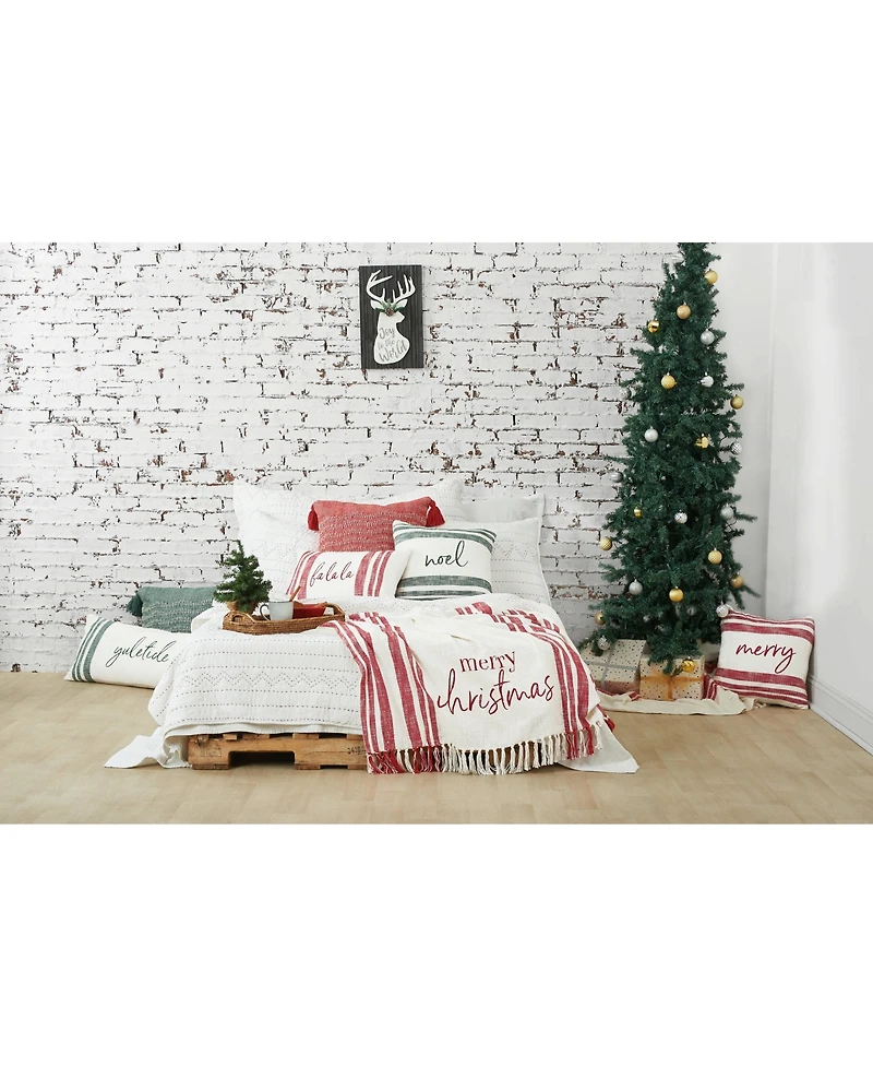 Morgan Falala Woven Christmas Throw Pillow, 14" x 22"