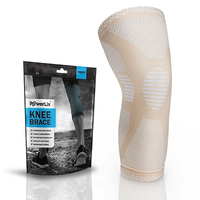 Powerlix Small Knee Sleeve: Support for Running, Basketball, Weightlifting, Gym