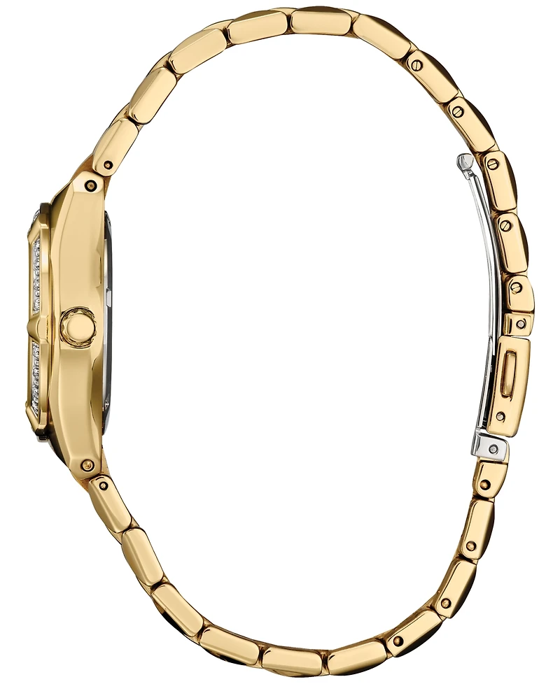 Citizen Eco-Drive Women's Corso Diamond (1/10 ct. t.w.) Gold-Tone Stainless Steel Bracelet Watch 28mm