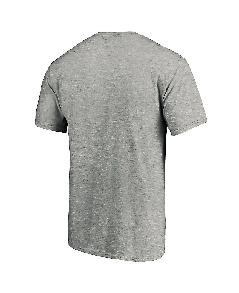Men's Fanatics Heathered Gray Dallas Cowboys Primary Logo T-shirt