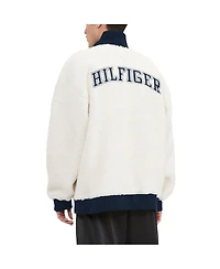 Men's Tommy Hilfiger White Dallas Cowboys Jordan Sherpa Quarter-Zip Jacket
