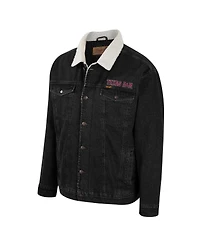 Men's Colosseum x Wrangler Charcoal Texas A&M Aggies Western Button-Up Denim Jacket