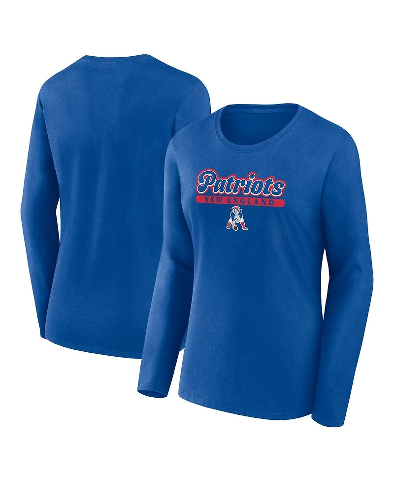 Women's Fanatics Royal New England Patriots Next Long Sleeve T-shirt